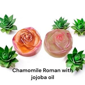 Rose Shaped Soap Set - Pink and Orange